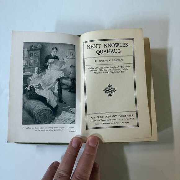Kent Knowles: "Quahaug" By Joseph C. Lincoln 1914 Hardcover First Edition - Picture 5 of 6
